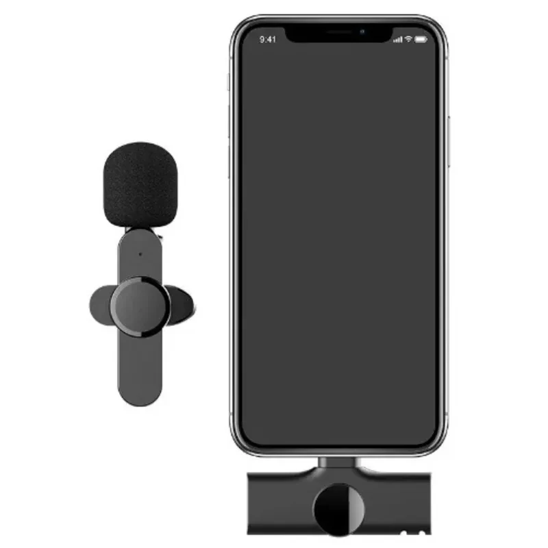 Single Rechargeable Wireless Lapel Mic For Smartphone