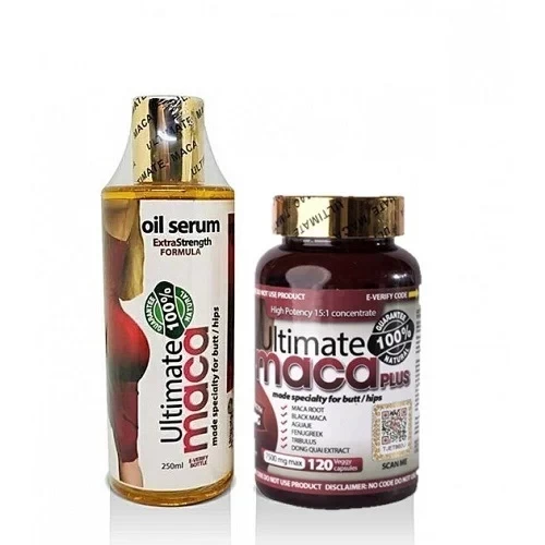 Ultimate Maca OIL PILLS Combo For Bigger Butts